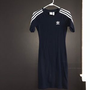 Navy Adidas Midi Dress